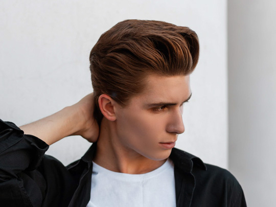 Brushed-Back Scissor Crop